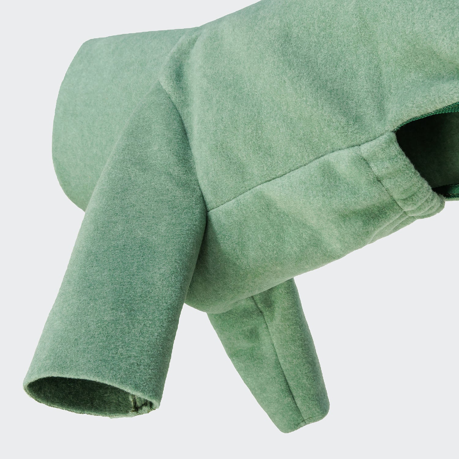 Cozy Cornwall Dusty Green Fleece Dog Sweater