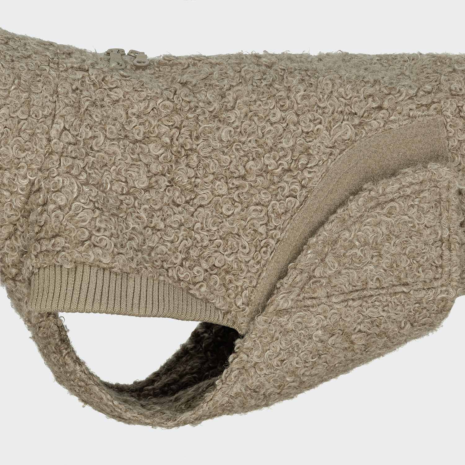Cozy Gotland Dog Sweater in Sandy Brown