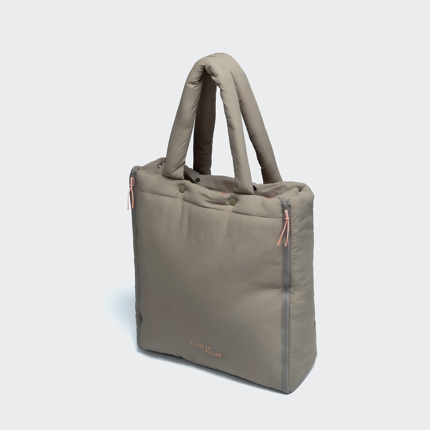 AKTIV Puffer Travel Bed & Tote Bag – Khaki/Peach