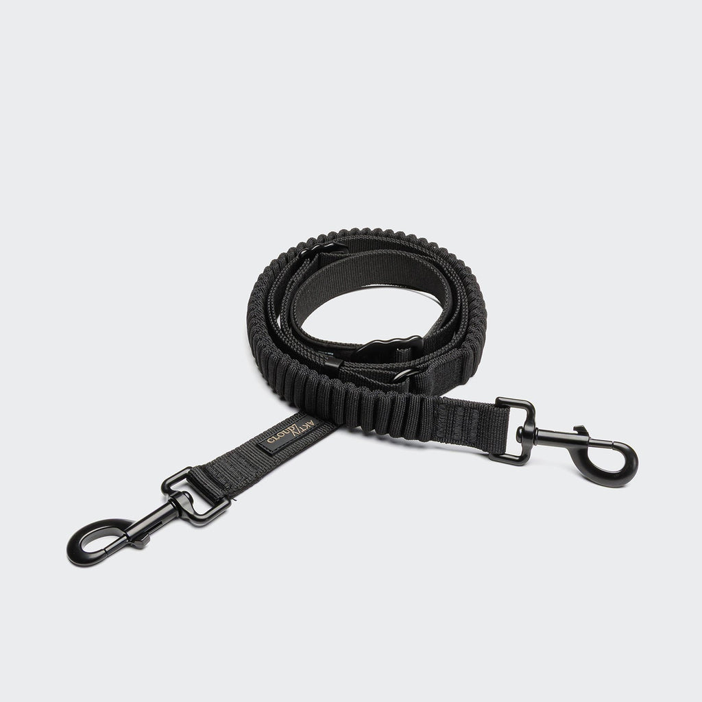L-2 Jogging-Leash AKTIV Black – Lightweight, durable jogging leash for active dogs