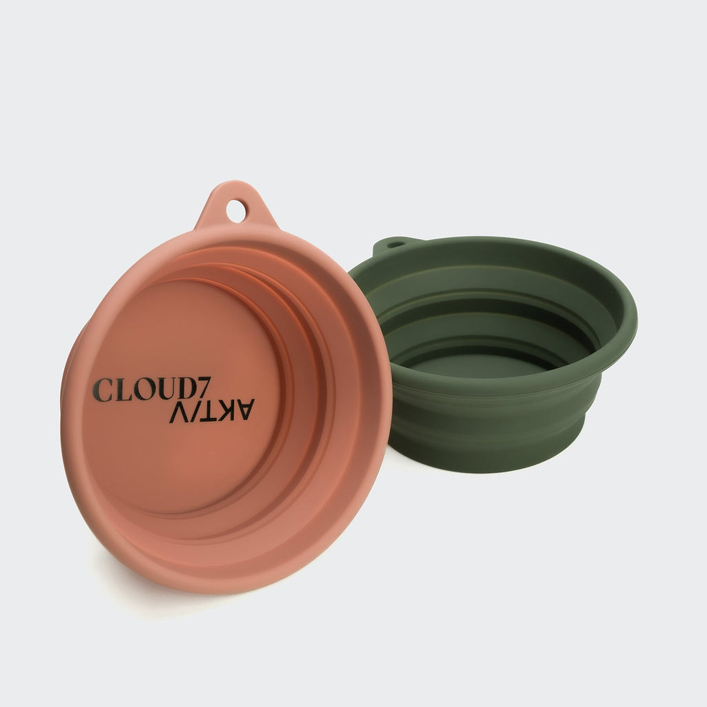 AKTIV Foldable Travel Bowl – Dark Olive, Portable & Lightweight