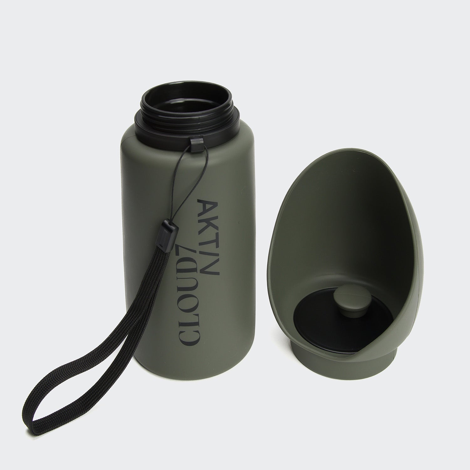 AKTIV Dark Olive Drinking Bottle for Dogs