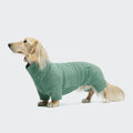 Cozy Dachshund Fleece Sweater - Cornwall Dusty Green