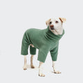 Cozy Cornwall Dusty Green Fleece Dog Sweater