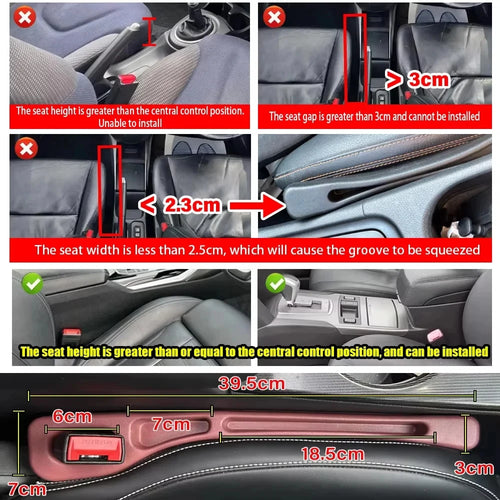 Universal Car Seat Gap Filler