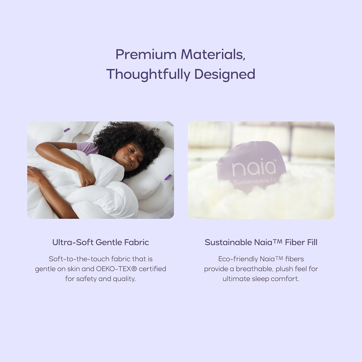 Dreamish Comforter Full/Queen - Extra Fluffy Double-Stuffed down Alternative Duvet Insert, All-Season Temperature-Balancing, Oeko-Tex Class I Fabric, Box-Stitch, Machine Washable