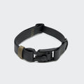 BioThane Ipanema Dog Collar - Black & Olive, Durable & Water-Resistant