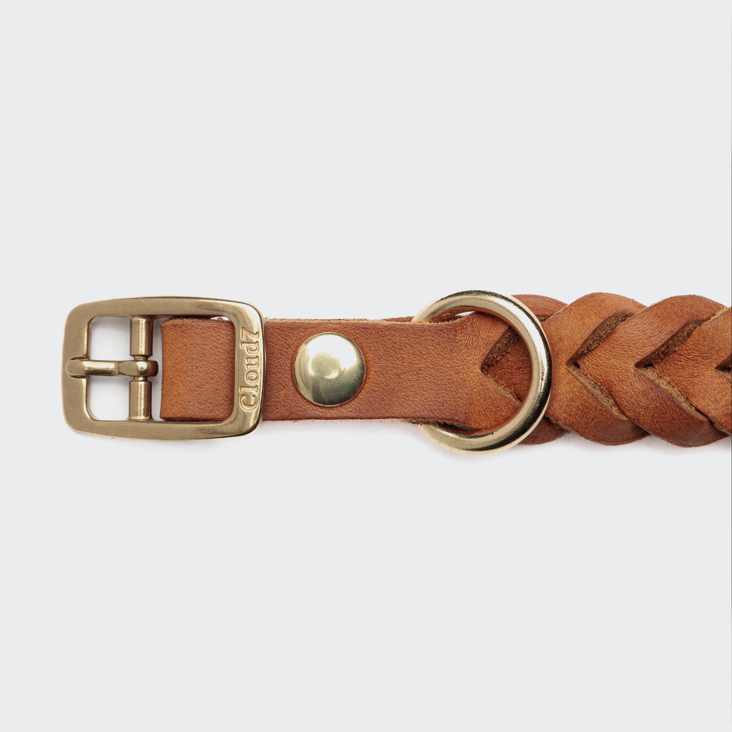Central Park Camel Gold Dog Collar – Premium Leather, Timeless Style