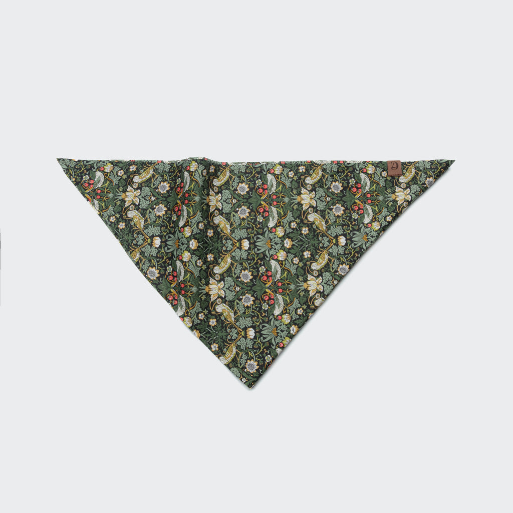 Strawberry Thief Dog Bandana - Adorable Pet Accessory