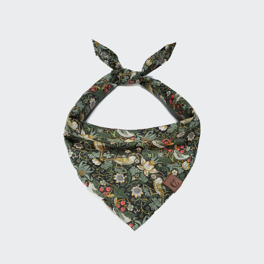 Strawberry Thief Dog Bandana - Adorable Pet Accessory