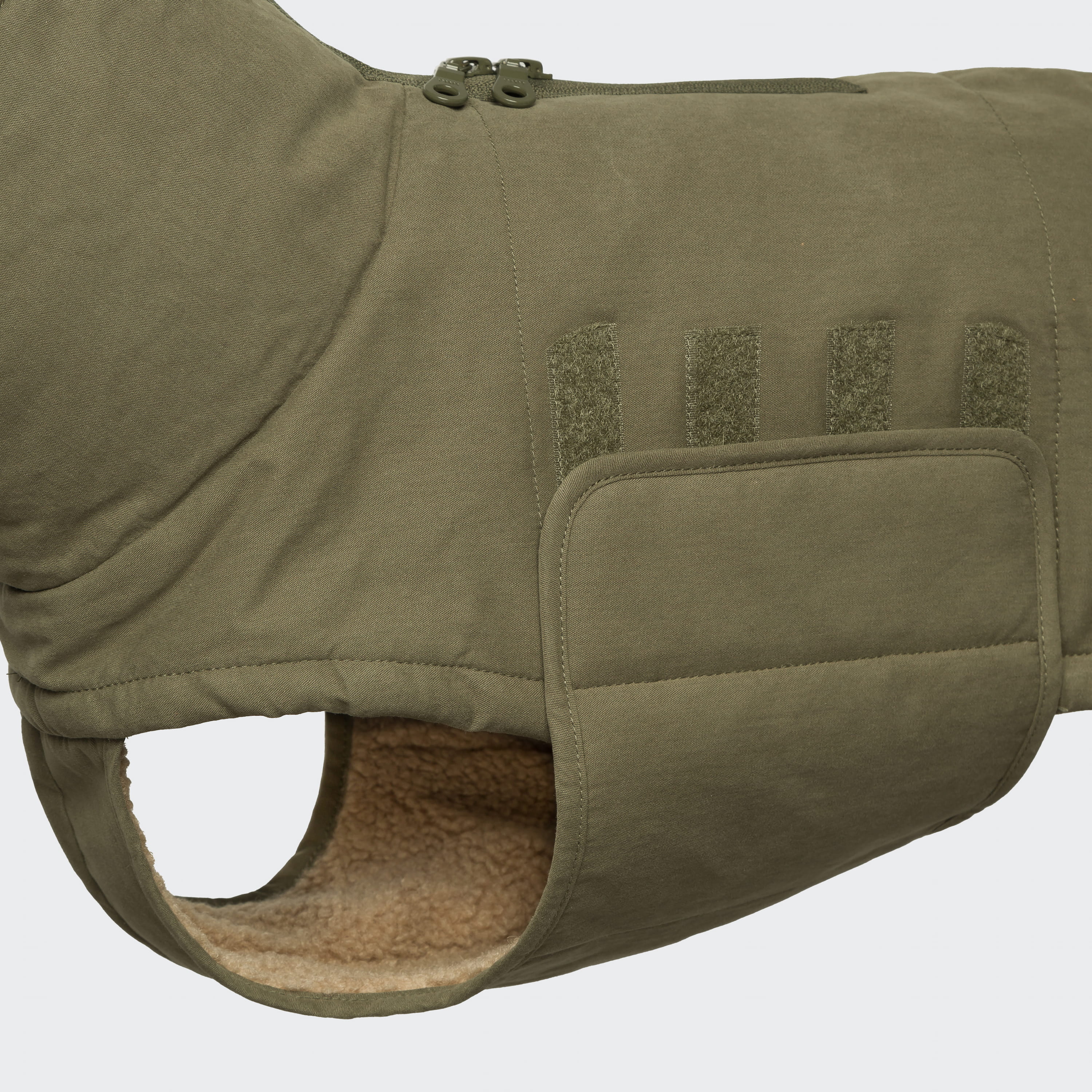 Yukon Teddy Dog Coat in Khaki