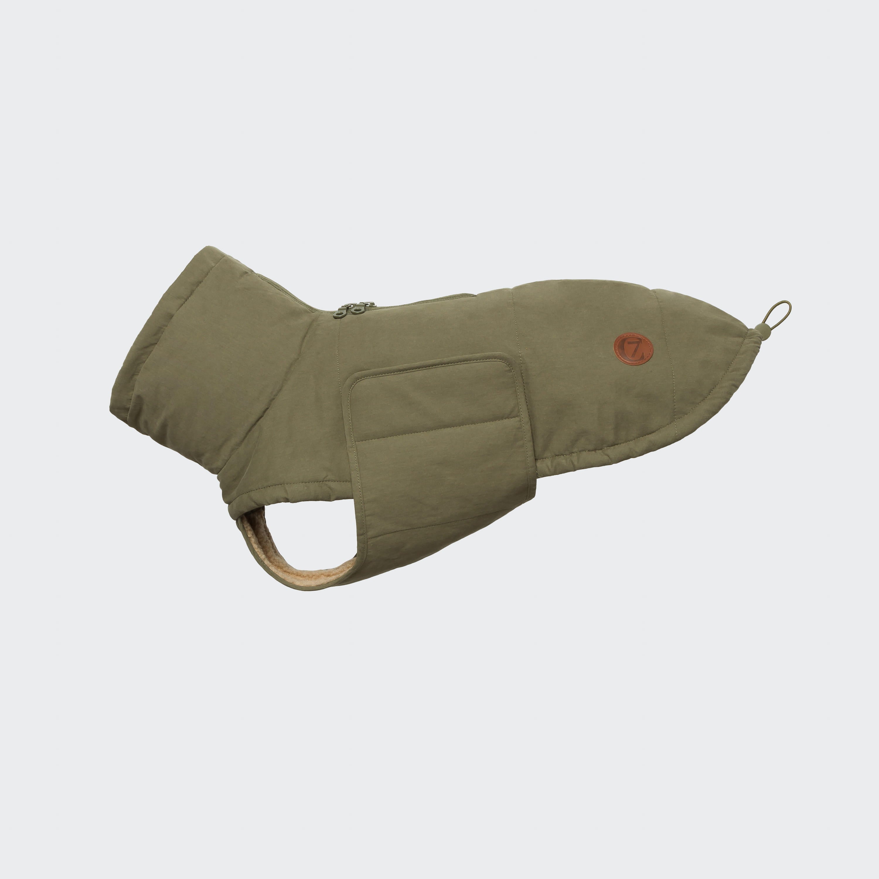 Yukon Teddy Dog Coat in Khaki