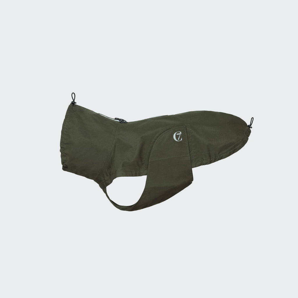 French Bulldog Raincoat - Dublin Dark Olive Waterproof Dog Coat