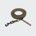 BioThane Long Line Dog Leash - Ipanema Olive-Neon Green, Ultra-Durable Waterproof Training Lead